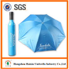 Günstige Artikel drei Falten manuelle Open Flasche Regenschirm Großhandel